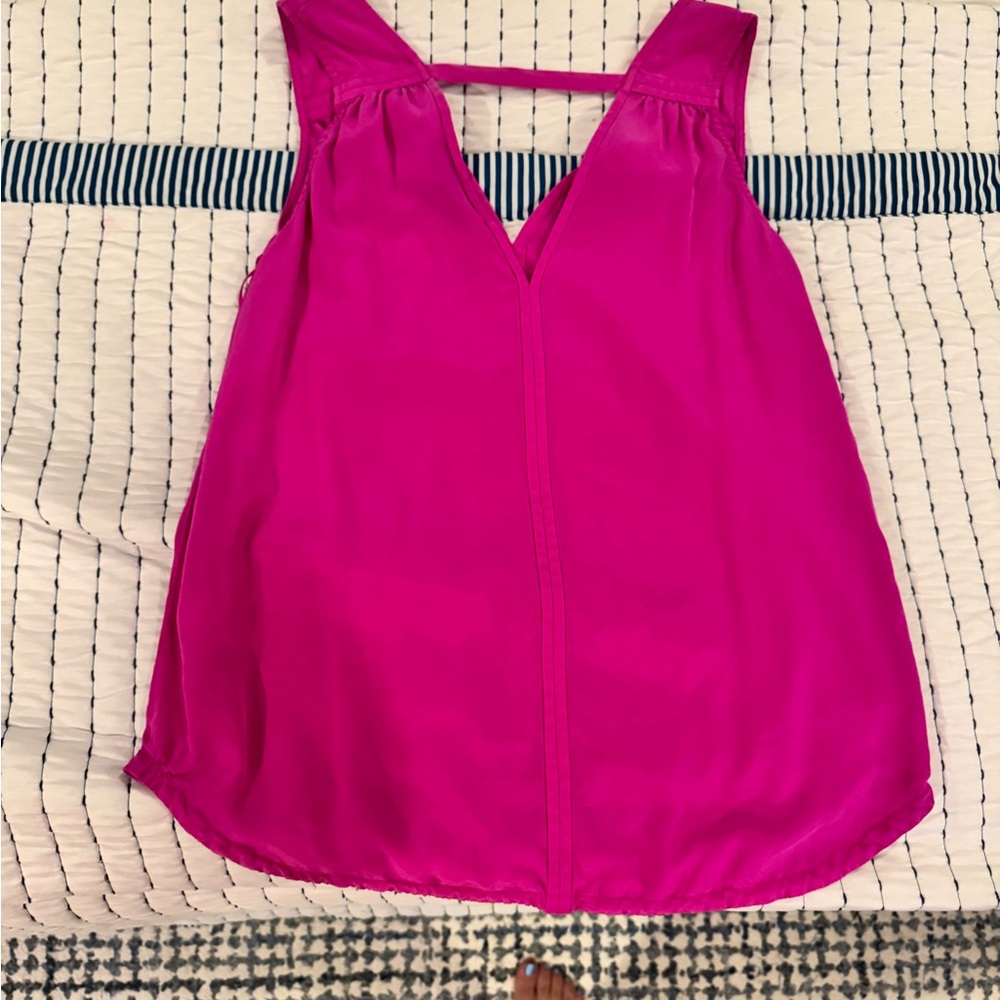 Trina Turk Pink Tank Backless Sleeveless Tank Top